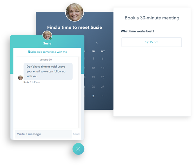 Website Chat & Meeting Scheduling